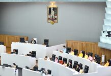 ผศ.วราวุธ ตีระนันทน์ แถลงผลการดำเนินงาน กมธ.ศาสนา คุณธรรม จริยธรรม ศิลปะ และวัฒนธรรมต่อวุฒิสภา