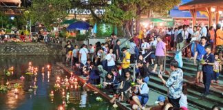 ลอยกระทงแสงเทียนแห่งโคราชน้อมรำลึกพระมหากรุณาธิคุณ”สมเด็จพระพันปีหลวง”