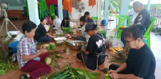 เทรนด์สิ่งแวดล้อมมาแรง!ชาวปราจีนฯฮิตทำกระทงวัสดุธรรมชาติถวายความอาลัย